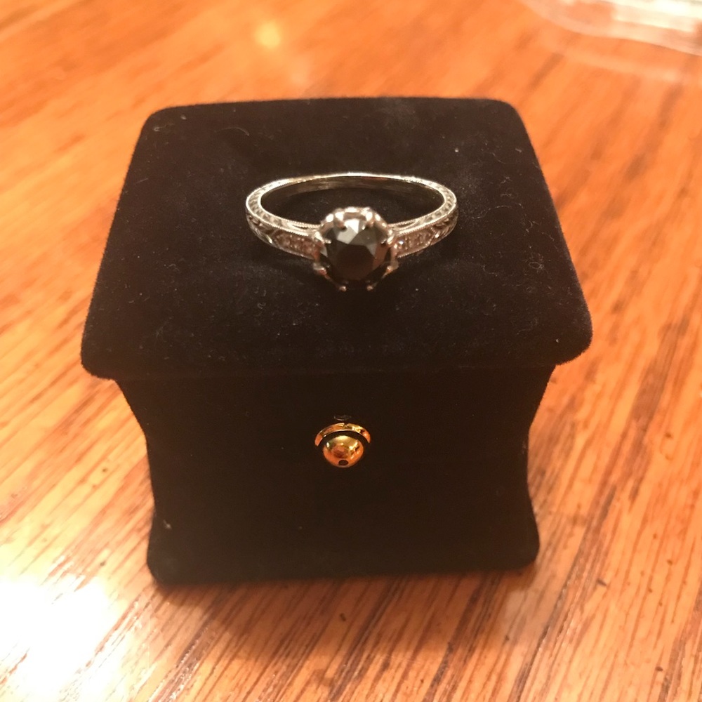 Black diamond bridal set